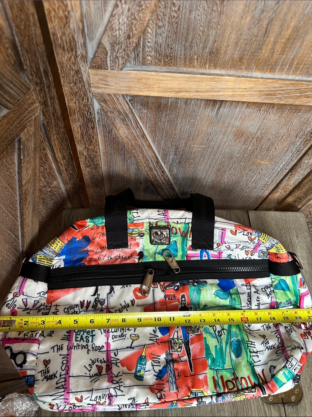 Brighton New York Jetsetter Weekender Travel Duffle Tote Bag - Picture 15 of 16